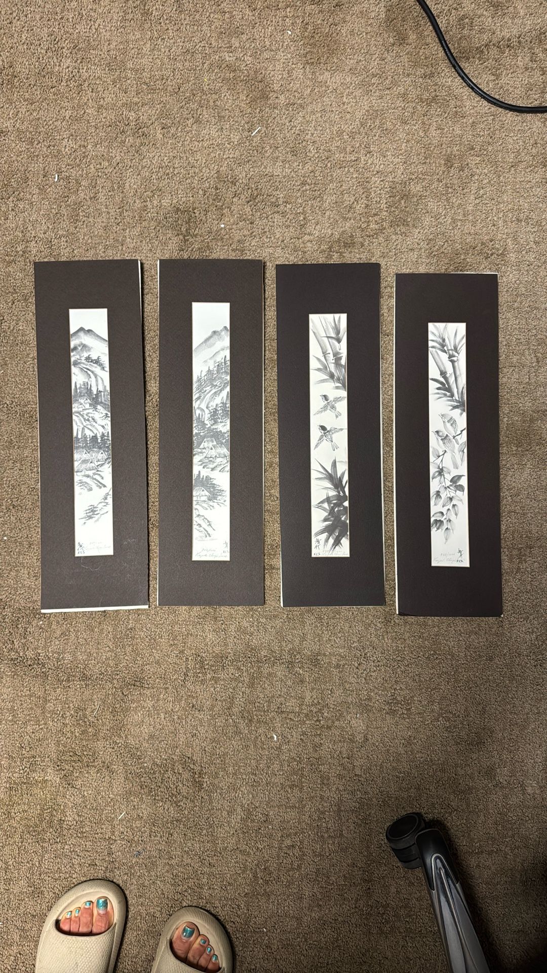 4 Signed and numbered Japanese Prints by Kazuko Chiyo Sasaki