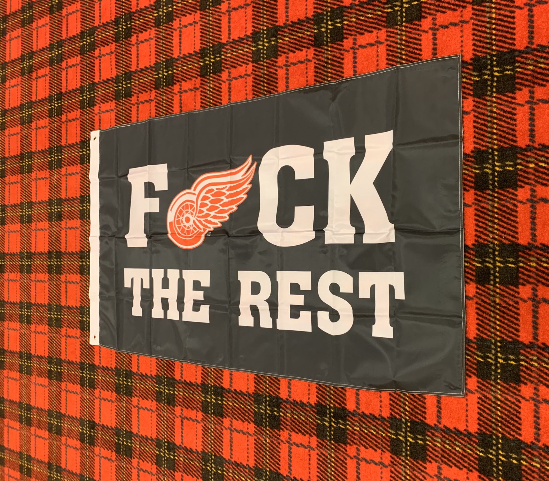 Brand new Detroit Red Wings banner flag