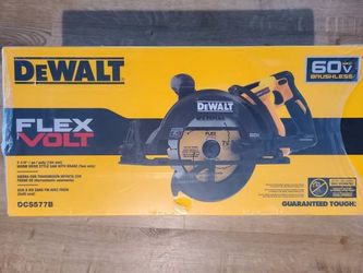 New Dewalt FLEXVOLT 60V MAX Brushless 7-1/4 in. Wormdrive Style Circular Saw (Tool Only). $260