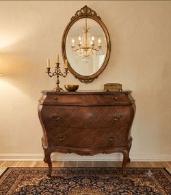 Vintage Bombe Chest Dresser