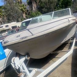 Cheap Project Boat With 2 Axel Trailer