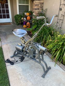 RARE VINTAGE “EXERCYCLE” MOTORIZED STATIONARY EXERCISE BIKE (CIRCA 1950’S) GREAT WORKING CONDITION / QUIET UNIT