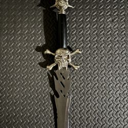 22in Stainless Steel Skull And Bone Dagger
