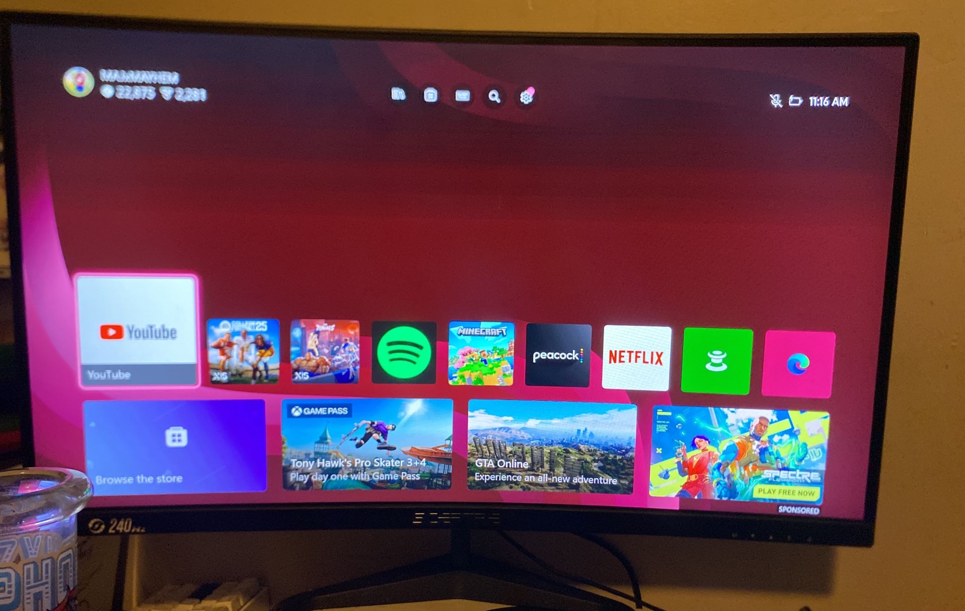 240Hz Sceptre Monitor