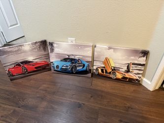 16x20 Canvas Framed Car Art
