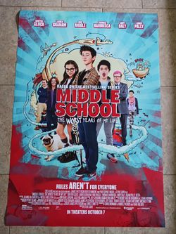 Middle School The Worst Years of my Life - Movie Poster With Griffin Gluck