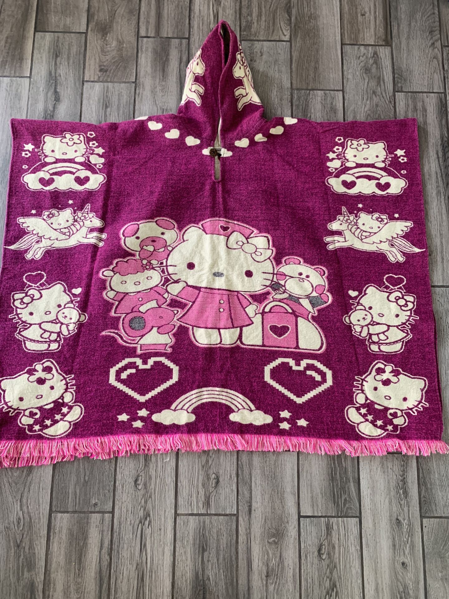 Hello Kitty Poncho One Size Adult