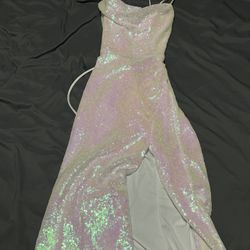 Long sparkly prom dress 