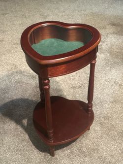 Heart end table