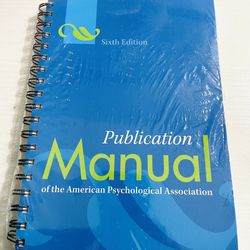Publication Manual of the American Psychological Association (Trade Paperback)