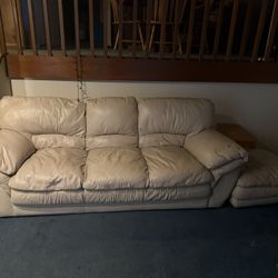 White Plush Leather Set 