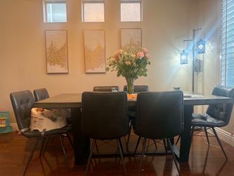 Dining Table Set with 6 Chairs