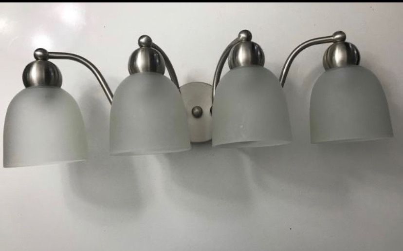 Sea Gull stainless steel vanity lighting 4 lights (New, never used)