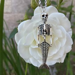 Mermaid Skeleton Necklace 