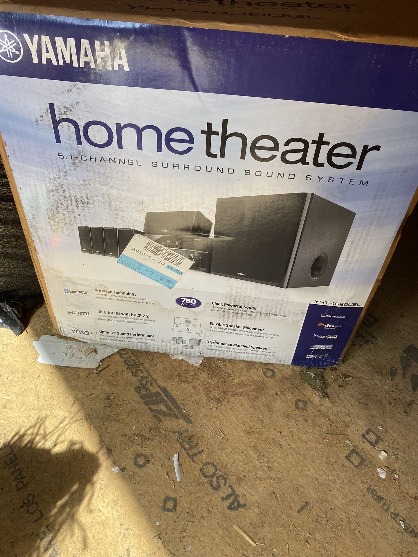 Brand New Yamaha Home Theater System 
