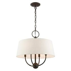 Linen cloth pendant lights