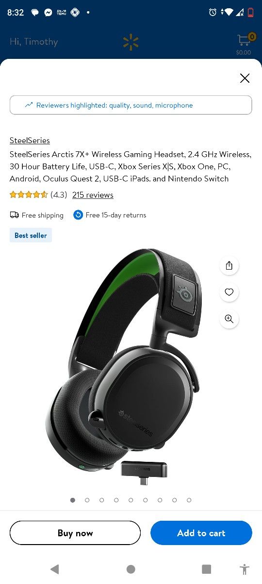 SteelSeries Arctis 7X+