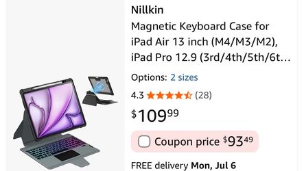 Nillkin Magnetic Keyboard Case for iPad