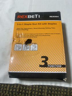 REXBETI 3-in-1 Staple Gun Kit with Staples
