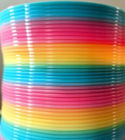 Giant  coil spring rainbow toy