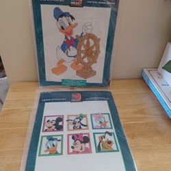 Disney Mickie & Friends In Cross Stitch Needle Work Kits (2)