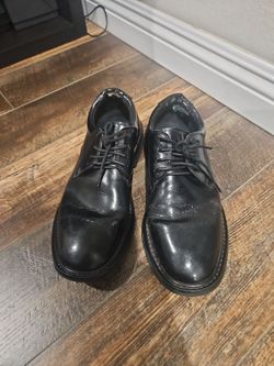 Black Leather Dress Oxford Shoes