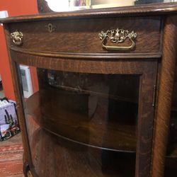 Vintage Buffet/Bar w/ Mirror