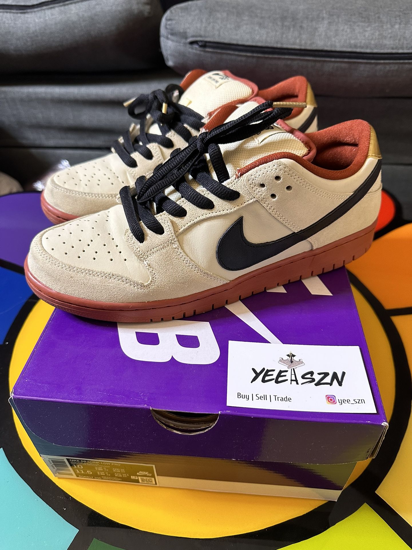 Nike Dunk Low Sb Hennessy Size 10 Used