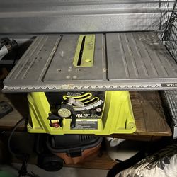 Ryobi Table saw with metal stand