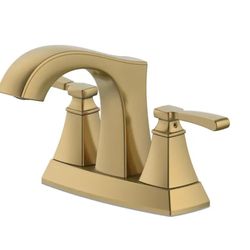 NEW Allen + Roth Chesler 4" Centerset Bathroom Faucet
Brushed Gold Finish