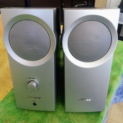 BOSE SPEAKERS DESK COMPETER MUSIC SYSTEM TESTED WORK 