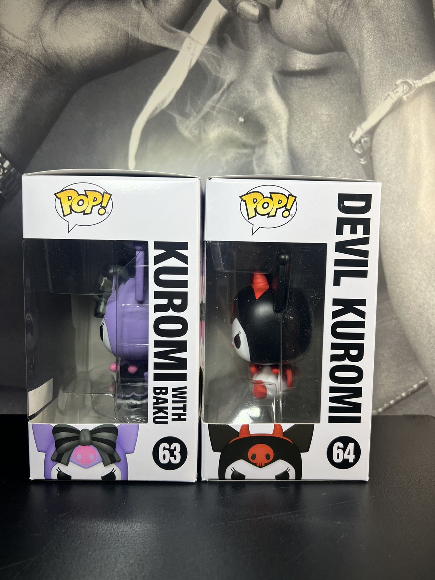 Funko Pop Kuromi With Baku 63 Devil Kuromi 64 Hot Topic Exclusive