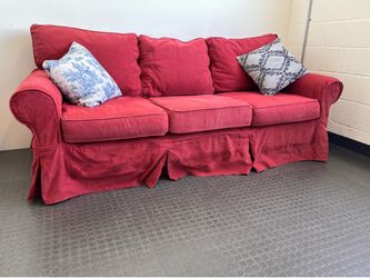 Red sofa
