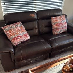 Three Piece Section Leather Couch 