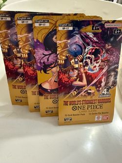 One Piece Card Game OP-17 Booster Packs x4