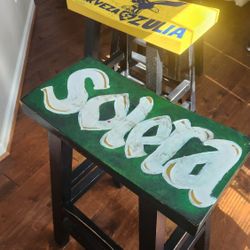 Bar Stool Custom with beer design
