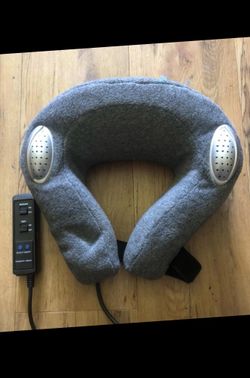 Sharper image heated neck massager with music