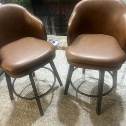 Adjustable Swivel Bar and Counter Stool Set