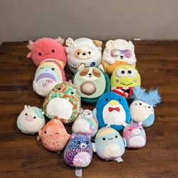 15 Assorted Squishmallows