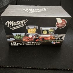 New Mason Craft & More 12pc Glass Food Storage Set