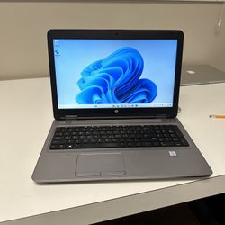 HP ProBook 650 G2 15” Laptop 2.4ghz Core i5-6200U 8GB Ram 256gb SSD Windows 11 Pro USB-C