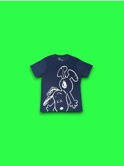 UT Uniqlo x Kaws T-Shirt Mens Small Navy Snoopy Peanuts Japanese Streetwear Tee