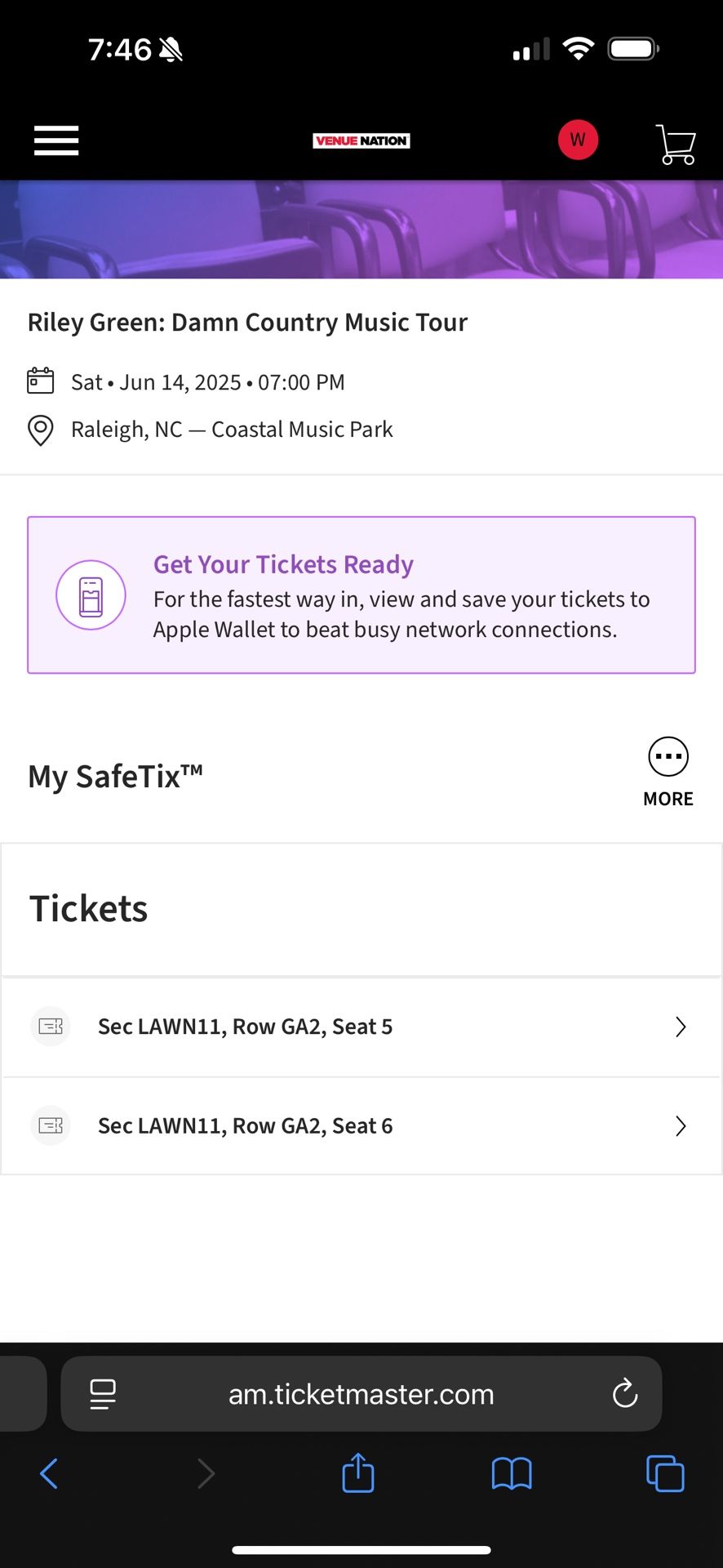 Riley GREEN TICKETS