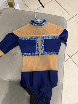 Beautiful Navy & Nude Contemporary costume