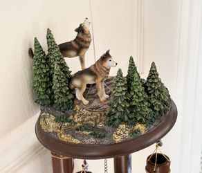 Handmade Wolf - Themed Wind Chime Native American Style Decor.