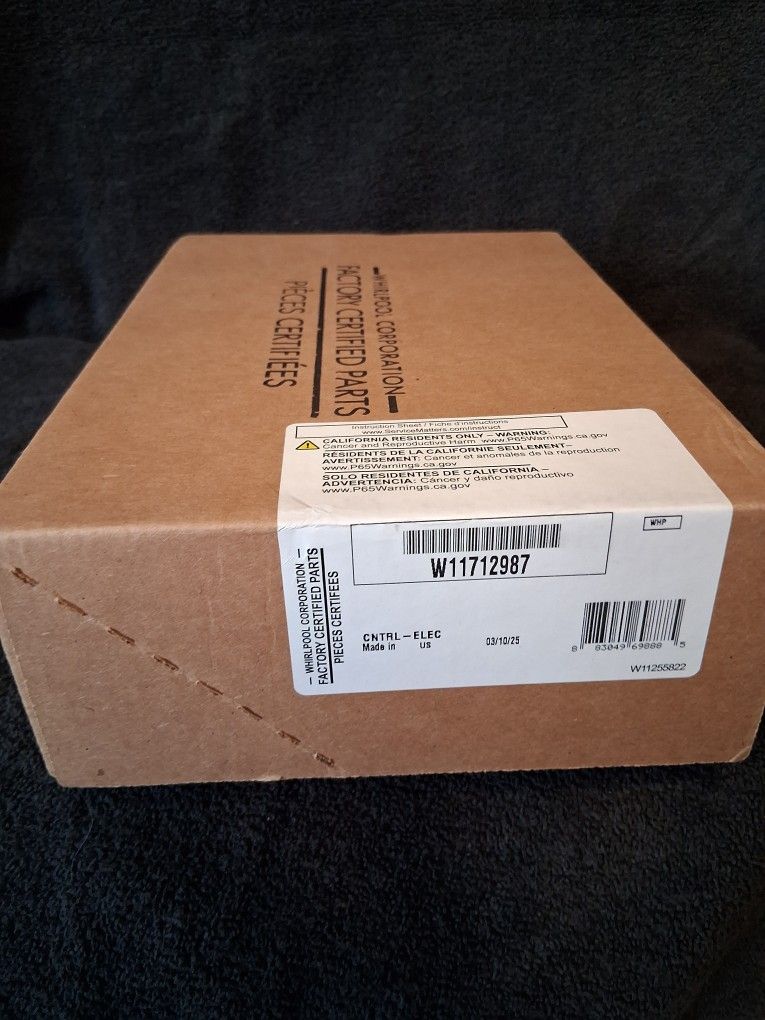 W11712987 Whirlpool Washer Board