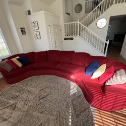 Red Lazy Boy Sectional Sofa