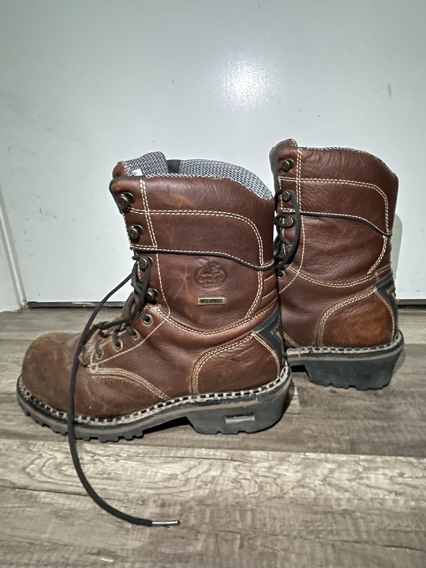 Georgia Boot Logger Composite Toe Waterproof Work Boot 10.5
