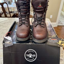 Rocky IronClad Leather Waterproof Work Boots 