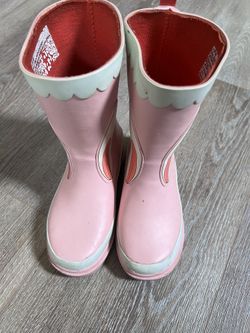 Toddler Girls' Delaney Printed Rain Boots - Cat & Jack Pink Bunny Ears 9/10